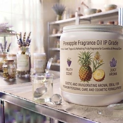 Pineapple Fragrance Oil IP Grade – Premium Sweet, Tropical & Refreshing Fruity Fragrance for Cosmetics & Personal Care bulk wholesale